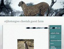Tablet Screenshot of cheetahparknamibia.com
